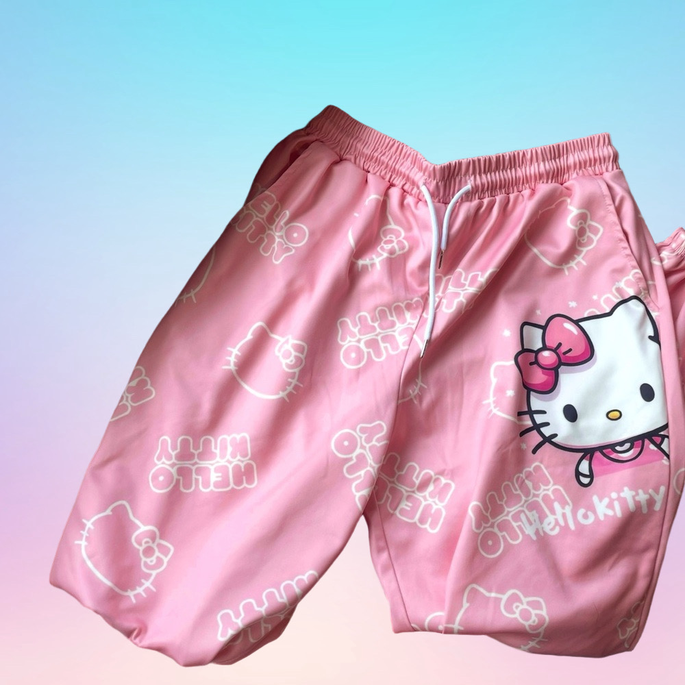 SANRIO Hello Kitty Women’s Size XL Pink Jogger Pants